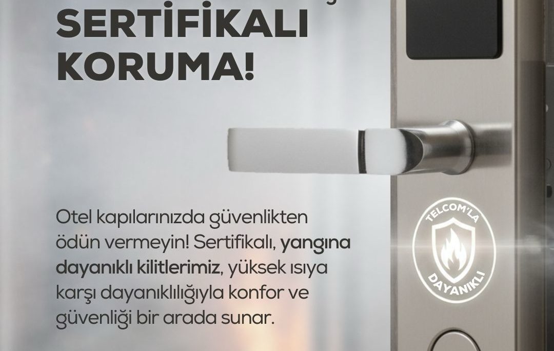 Habertürk; Yangına Dayanıklı Kartlı Kilitlere Standart Getirildi: TS EN 16341 ve Telcom Çözümleri